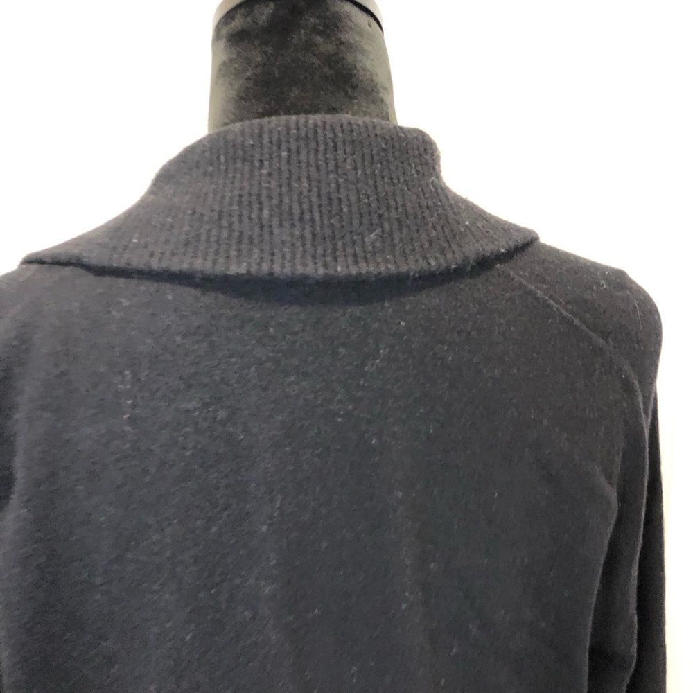 Ann Taylor Loft black open cowl neck sweater size large - Picture 11 of 12